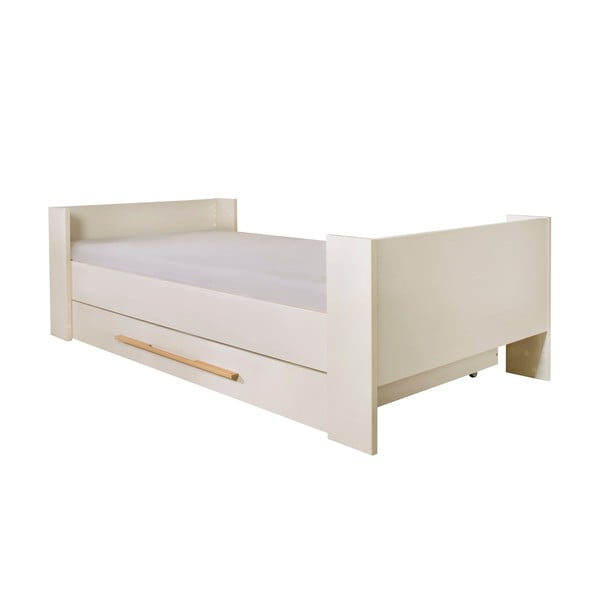 Smėlio spalvos vaikiška lova su sandėliavimo vieta be grotelių 90x200 cm Kids – Roba