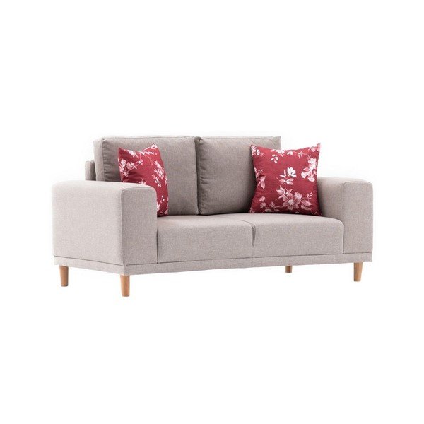Kreminė dvivietė sofa Franz-image-4