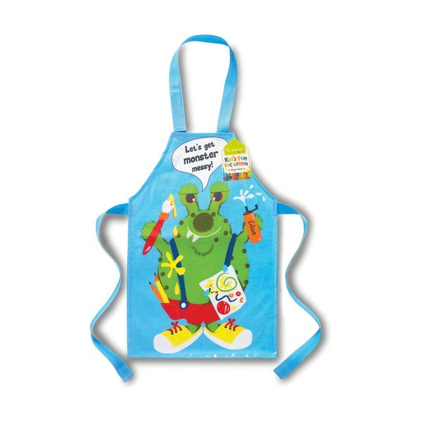 Mėlyna medvilnė vaikiška prijuostė Cooksmart® Monster-image-1
