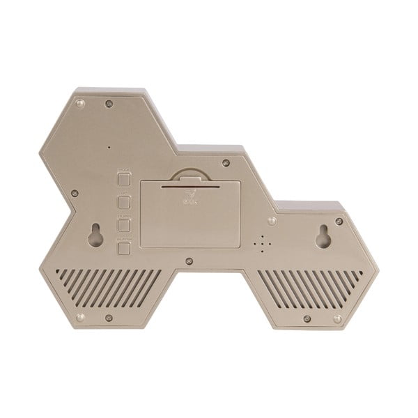 Juodos ir auksinės spalvos gumuotas žadintuvas Karlsson Six in the Mix-image-1