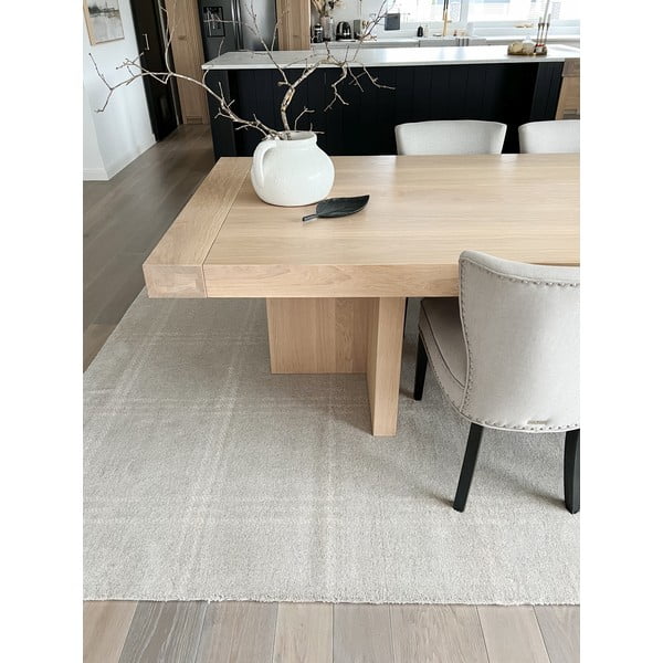Kilimas iš vilnos kreminės spalvos 200x300 cm Calisia M Grid Prime – Agnella-image-2