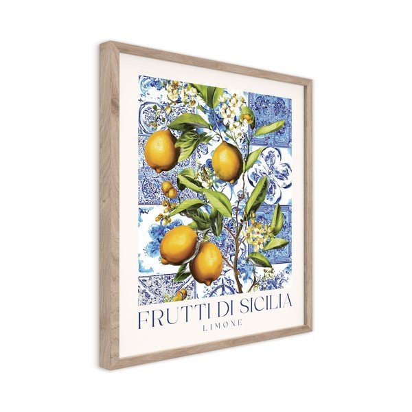 Spausdintas paveikslas su rėmeliu 40x50 cm Sicilia – Styler-image-4