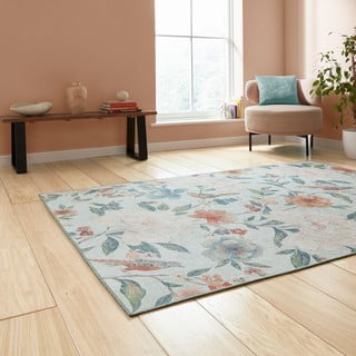 Skalbiamas kilimas mėlynos spalvos 152x230 cm Pipa Floral – Catherine Lansfield