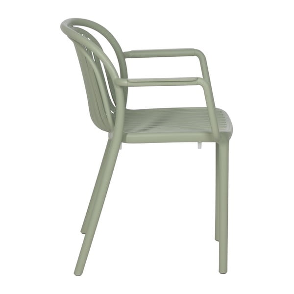 Žalios spalvos iš plastiko valgomojo kėdė Alia – Ixia-image-2