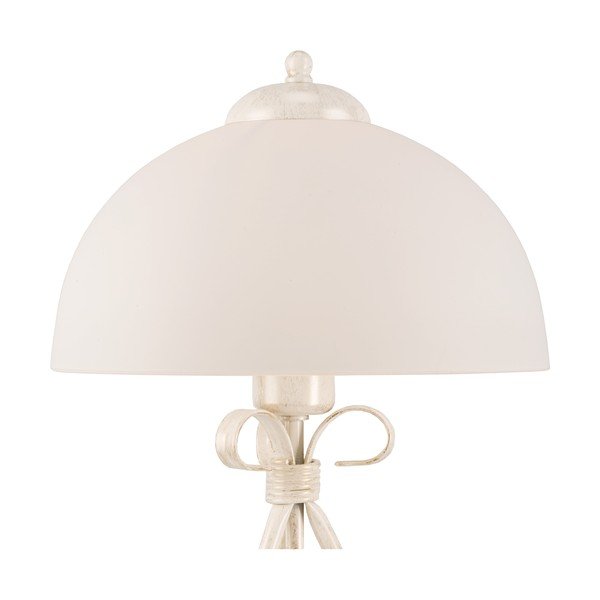 Stalinis šviestuvas baltos spalvos (aukštis 43 cm) su stiklo gaubtu Adelle – LAMKUR-image-4