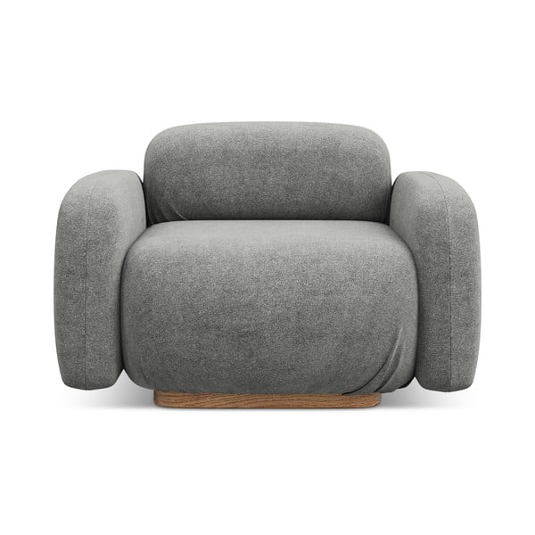 Pilkos spalvos iš boucle modulinė sofos dalis Ailani – Makamii-image-2