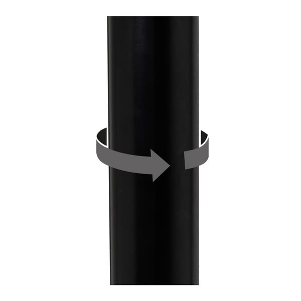 Iš dirbtinės odos reguliuojamo aukščio baro taburėtės juodos spalvos 2 vnt. (sėdynės aukštis 56,5 cm) – Casa Selección-image-4