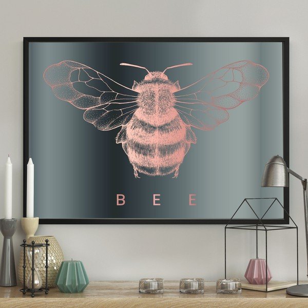 Sieninis plakatas rėmeliuose BUMBLEBEE, 40 x 50 cm-image-1