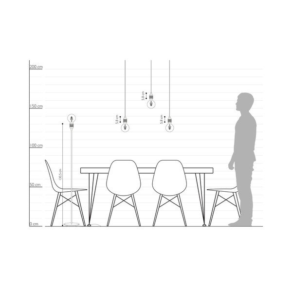 Juodas laisvai pastatomas šviestuvas Sotto Luce BI Elementary L 1F-image-2