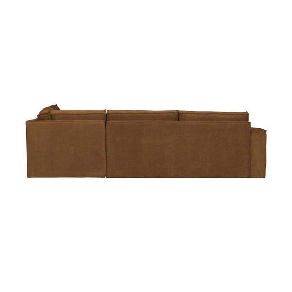 Šviesiai ruda kampinė sofa WOOOD Freddie, dešinysis kampas-image-4