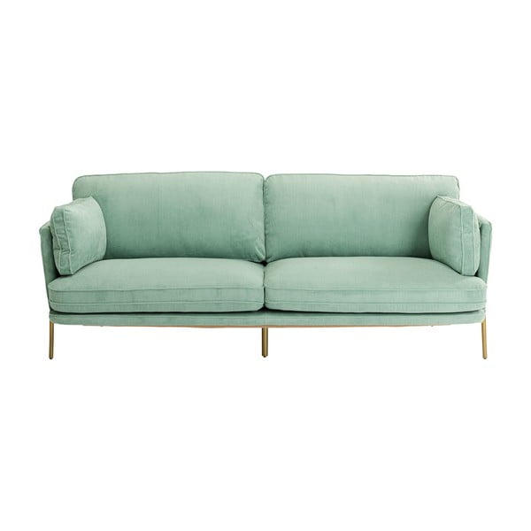 Sofa turkio spalvos iš kordinio velveto 221 cm Shirly – Kare Design