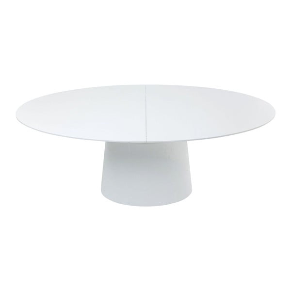 Baltas sulankstomas valgomojo stalas "Kare Design Benvenuto", 200 x 110 cm