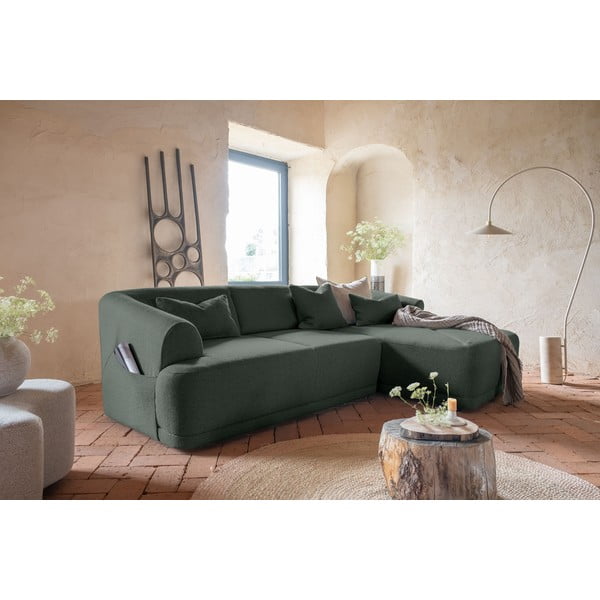 Kampinė sofa žalios spalvos – Miuform-image-2