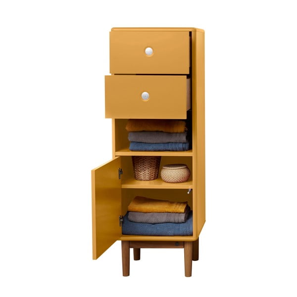 Aukšta/pakabinama vonios daiktadėžė garstyčių spalvos 40x100 cm Color Bath – Tom Tailor-image-3