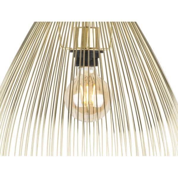 Metalinis pakabinamas aukso spalvos šviestuvas Leitmotiv Lucid, ø 35 cm-image-4