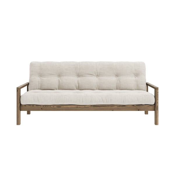 Sulankstoma sofa baltos spalvos 205 cm Knob – Karup Design