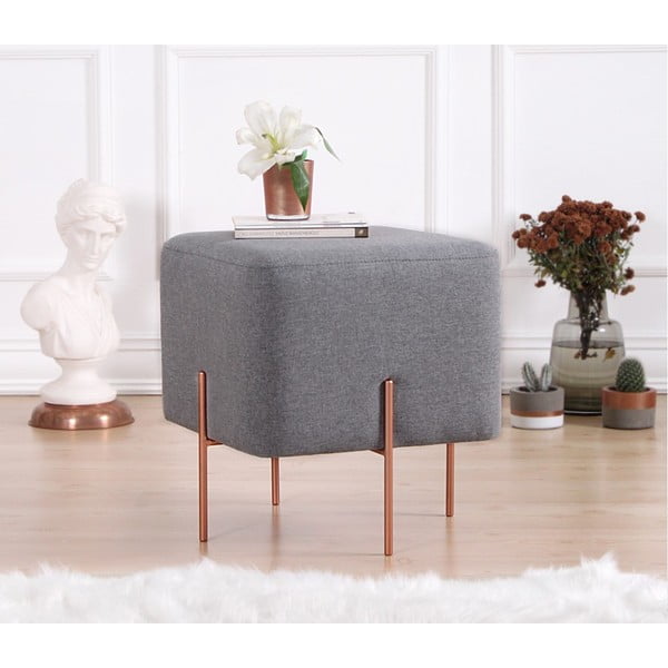 Pufas pilkos spalvos Copper – Artie-image-2