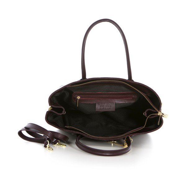 Saffiano Bordeaux odos rankinė-image-2