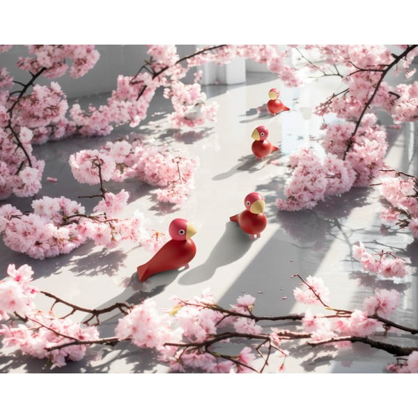 Iš medžio masyvo statulėlė (aukštis 12,5 cm) Bird Flora – Kay Bojesen Denmark-image-4