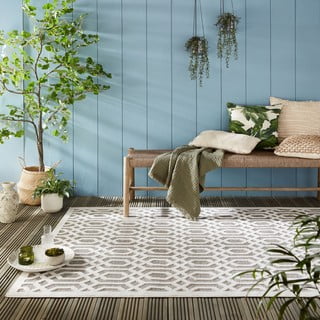 Smėlio spalvos lauko kilimas 150x80 cm Mondo - Flair Rugs