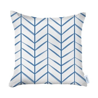 Mėlynos ir baltos spalvos užvalkalas Mike & Co. NEW YORK Geometrinis, 43 x 43 cm