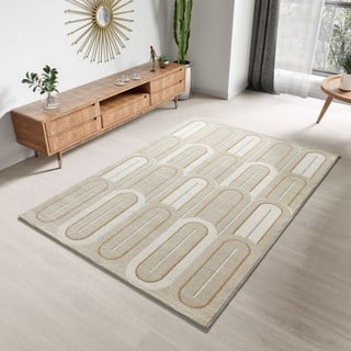 Kreminės spalvos kilimas 80x150 cm Flora – Universal