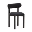 Iš ąžuolo masyvo valgomojo kėdės juodos spalvos 2 vnt. Nebai – Kave Home