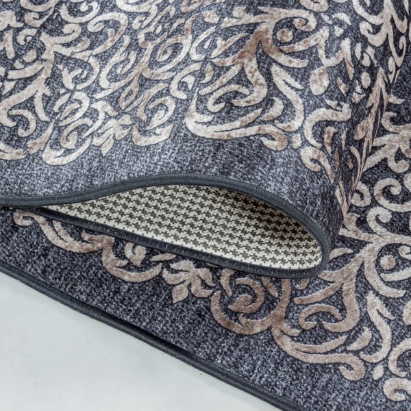 Skalbiamas kilimas antracito spalvos 80x250 cm Fiesta – Ayyildiz Carpets-image-2