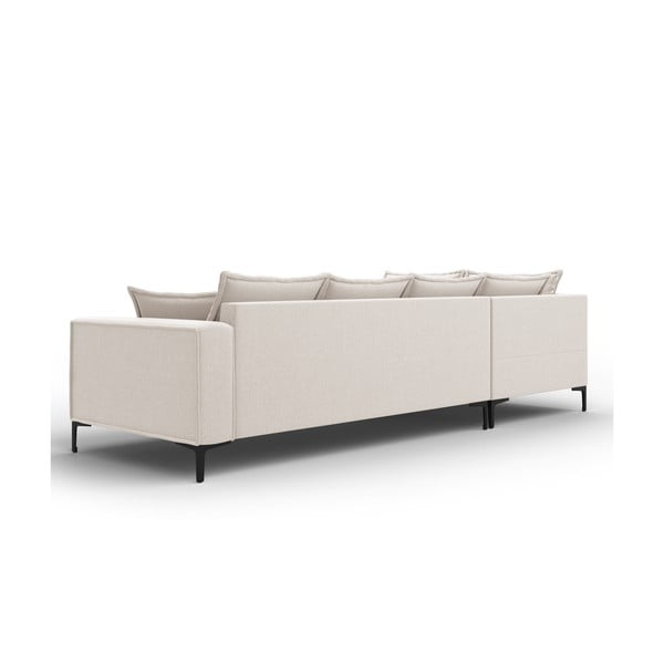 Kreminės baltos spalvos kampinė sofa Interieurs 86 Zelda, kairysis kampas-image-4