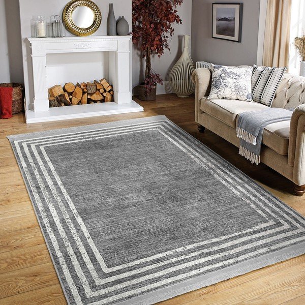 Pilkas kilimas 80x150 cm - Mila Home-image-2
