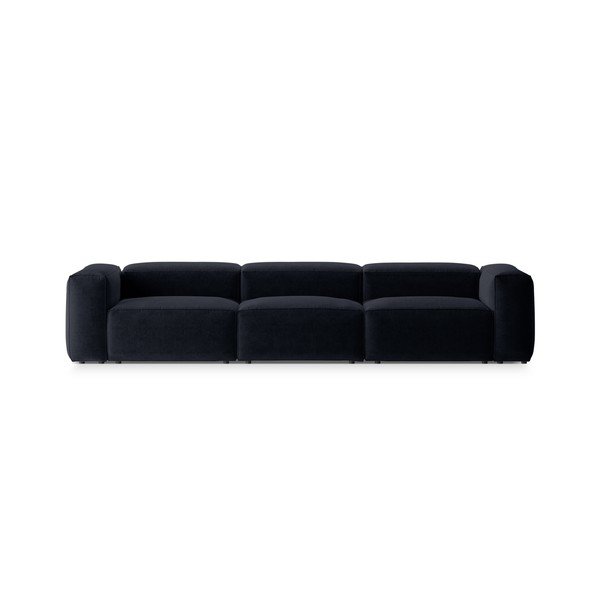 Tamsiai mėlynos spalvos sofa 364 cm Bergamo – Cosmopolitan Design