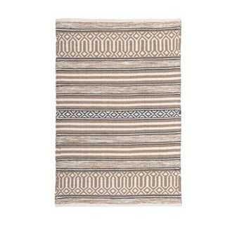 Skalbiamas iš medvilnės kilimas smėlio spalvos 60x90 cm – Casa Selección