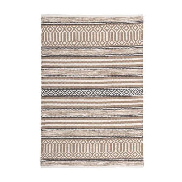 Skalbiamas iš medvilnės kilimas smėlio spalvos 60x90 cm – Casa Selección