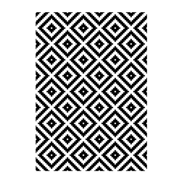 Ilgaamžis vinilo kilimas Juoda ir balta, 140x200 cm-image-4