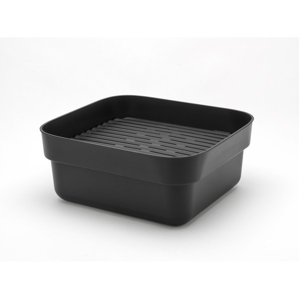 Iš plastiko indų plovimo dubuo su nusausintuvu tamsiai pilkos spalvos SinkSide – Brabantia-image-2
