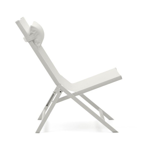 Metalinis sodo krėslas baltos spalvos Canutells – Kave Home-image-4