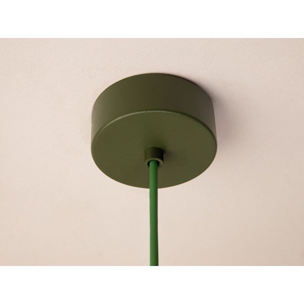 Žalios spalvos iš metalo kabantis šviestuvas ø 30 cm Ori – Micadoni -image-4
