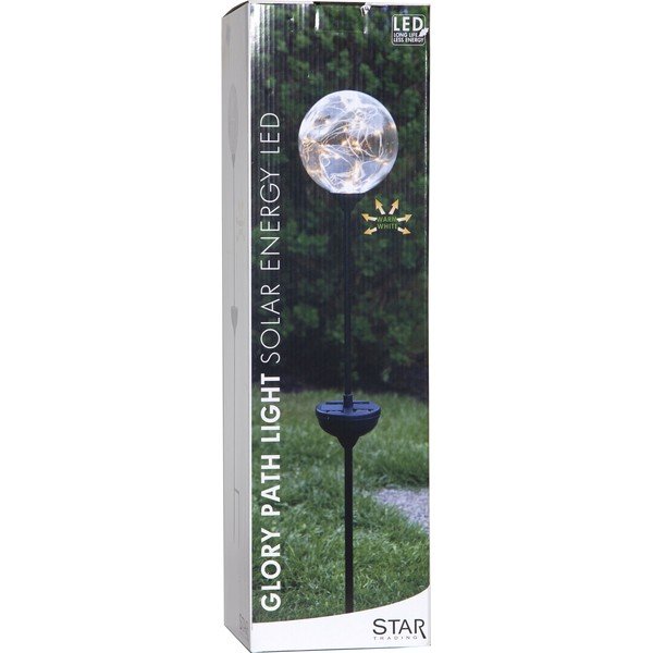 Lauko saulės energija veikiantis LED šviestuvas Star Trading Glory, ø 12 cm-image-3