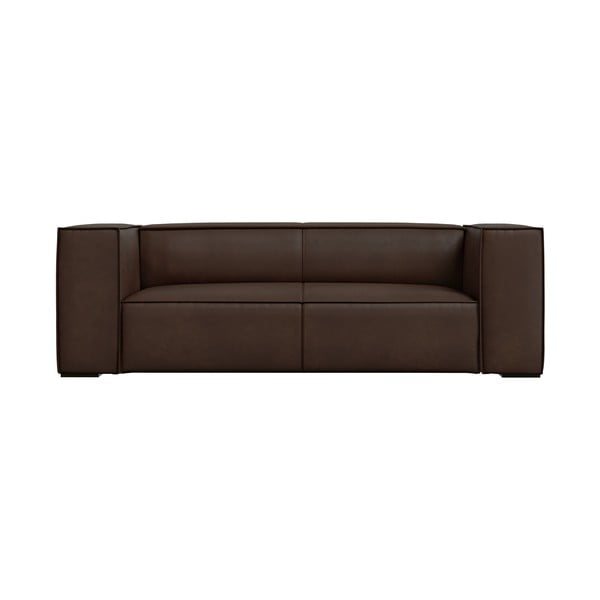 Tamsiai ruda odinė sofa 212 cm Madame - Windsor & Co Sofas