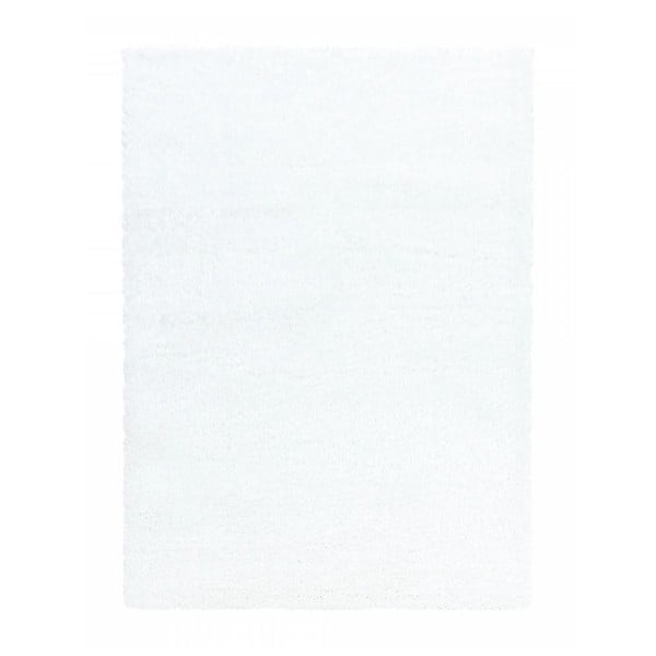 Skalbiamas kilimas baltos spalvos 80x150 cm Pelush White – Mila Home