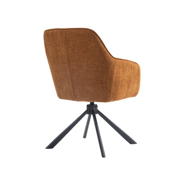 Oranžinės spalvos iš audinio valgomojo kėdžių komplektas 2 vnt. Avola – Unique Furniture-image-4