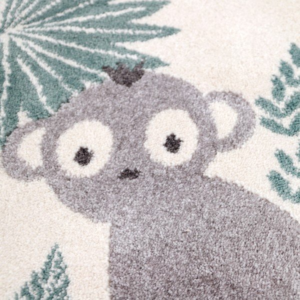 Smėlio spalvos vaikiškas kilimas 150x80 cm Monkey Paradise - Nattiot-image-1