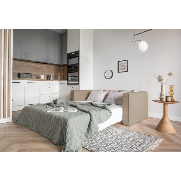 Smėlio spalvos sofa lova 168 cm Lucky Lucy - Miuform-image-3