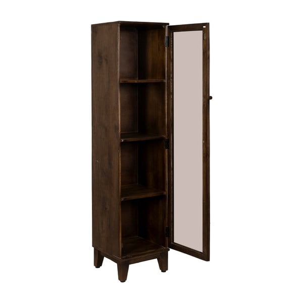 Rudos spalvos iš mango masyvo vitrina 40x180x40 cm Ravi – Ixia-image-2