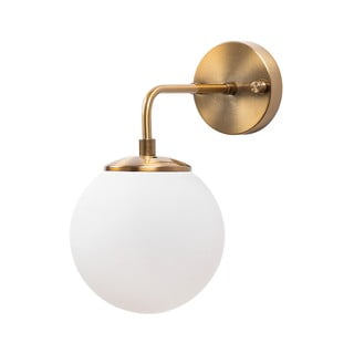 Sieninė lempa baltos spalvos/bronzinės spalvos ø 15 cm Viran – Opviq lights