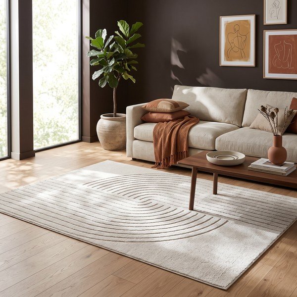 Kreminės spalvos kilimas 200x290 cm Solace – ESTE-image-3