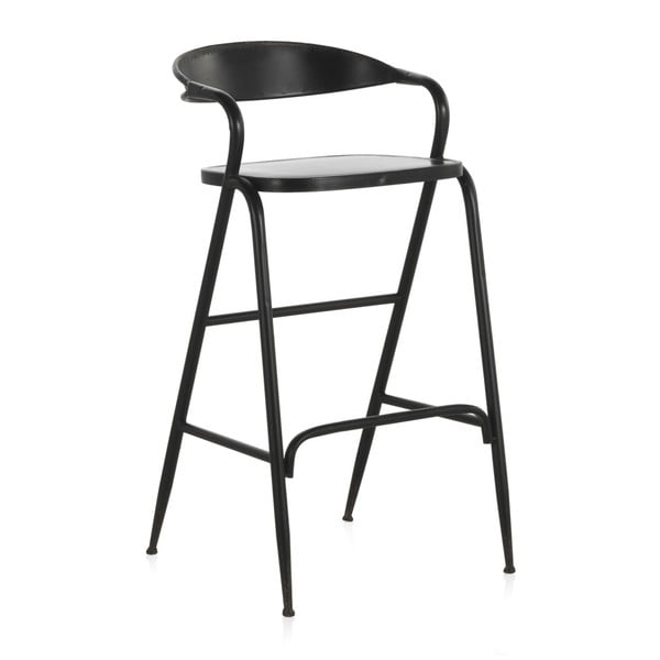 Juodos spalvos metalinė baro kėdė Geese Industrial