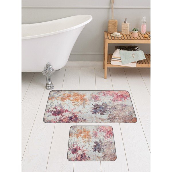 Vonios kilimėliai rožinės spalvos/violetinės spalvos 2 vnt. 60x100 cm – Mila Home-image-1