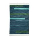 Tamsiai mėlynas dvipusis lauko kilimas iš perdirbto plastiko Green Decore Marlin, 160 x 230 cm