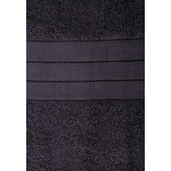 Iš frote audinio iš medvilnės vonios rankšluosčiai antracito spalvos 2 vnt. 70x140 cm – Good Morning-image-3